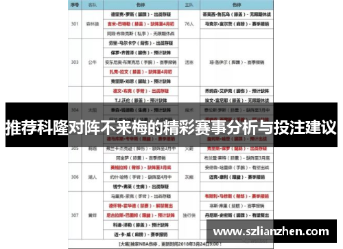 推荐科隆对阵不来梅的精彩赛事分析与投注建议